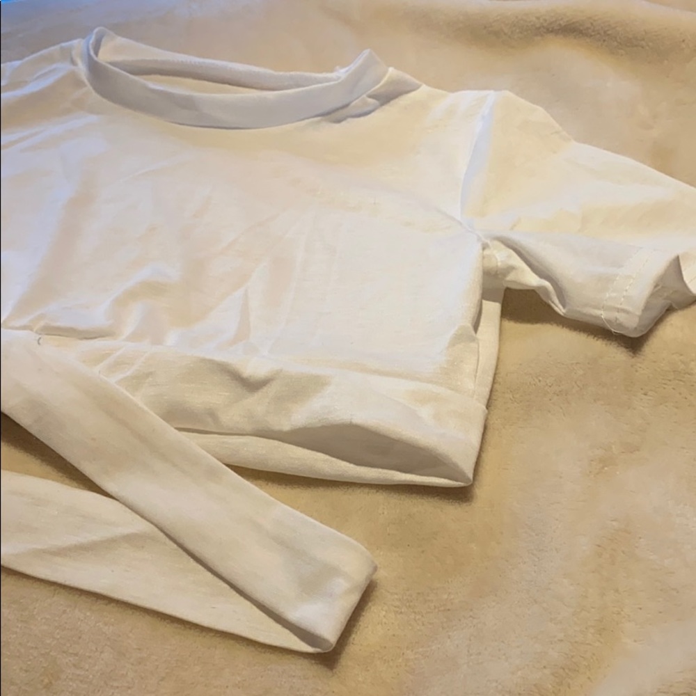 White Crossbody Tshirt NEVER WORN